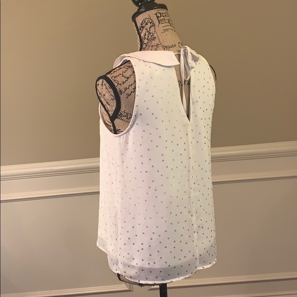 Lauren Conrad Embellished Layered Top with Pleats - Picture 5 of 8